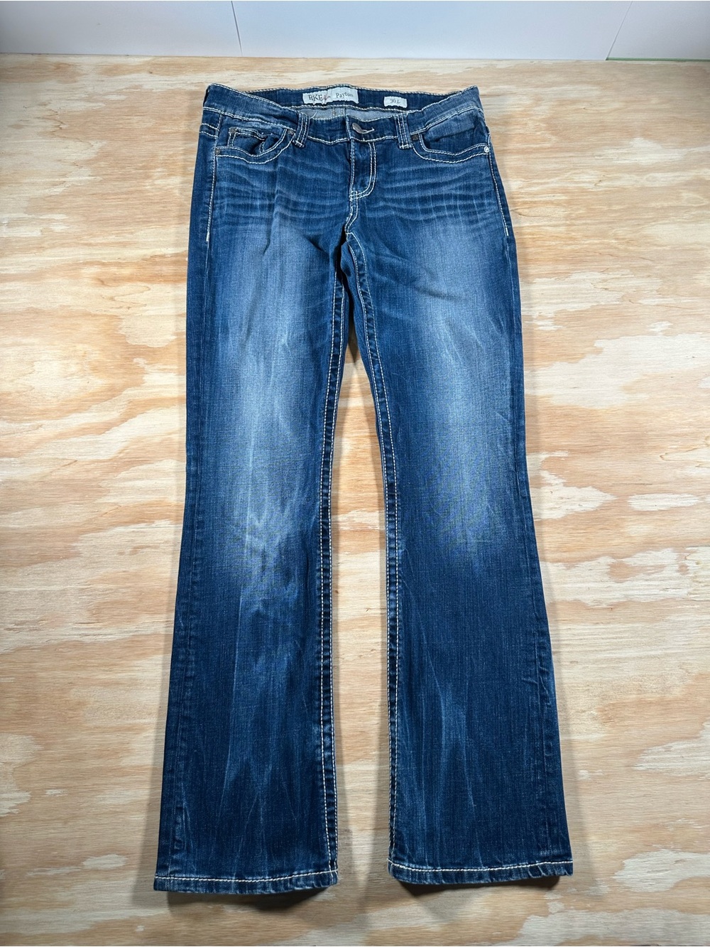 BKE Women's Dark Blue Flare Jeans
